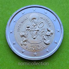 Slovenia 2025 year Uncirculated 2 Euro coin.