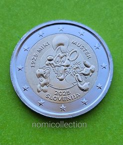 Slovenia 2025 year Uncirculated 2 Euro coin.