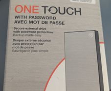 Seagate external hard drive 2TB HDD silver