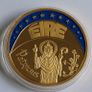 Ireland ECU  Saint Patrick 1993 Gold Plated Image 2