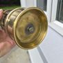 old  large  brass  miners lamp Image 4