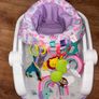 Bright Starts Purple Paradise Learn-to-Sit Activity Floor Seat with added toys as shown Image 4