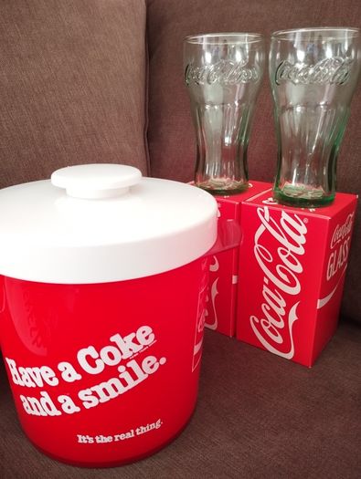 CocaCola Collector Set  Fridge Trays Glasses Tins & More