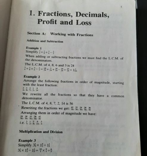 old maths school books from 80's