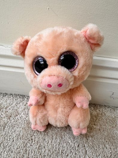 Ty Beanie Boos Piggley the pig Soft Plush approx. 16 cm. Used Please see photos