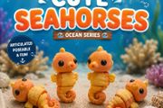 Articulated Seahorse 3D Printed