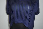 Izabel navy oversize crop top size L Postage included