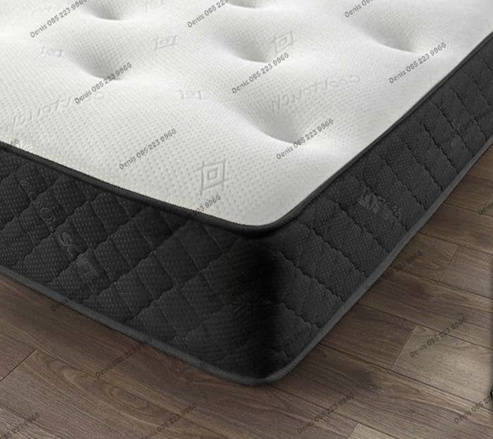 New Grey Plush Velvet Divan Base, Headboard & Mattress