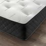 New Grey Plush Velvet Divan Base, Headboard & Mattress Image 3
