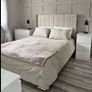 New Ottoman Upholstered Bed, Double Bed with Hydraulic Lifting Bar, Height Adjustable Padded Headboard, Metal Slatted Frame, Youth Bed, Adult Bed Image 6