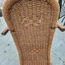 Childs high chair antique rattan Image 8
