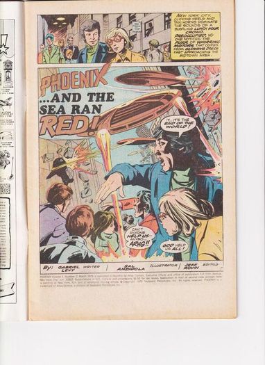 Phoenix #2 And The Sea Ran Red 1975 Atlas Comic