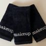 Bundle of Three Black Makeup Towels Image 2