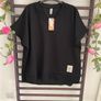 top Bnwt new collection freesize oversized black v neck top Image 3