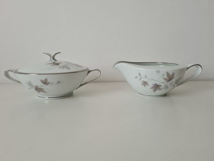 Porcelain Noritake China 6312 Harwood Tureen Sugar bowl milk Jug