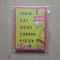 Taco Cat Goat Cheese Pizza Promo Demo Card Game 2020 BRAND NEW