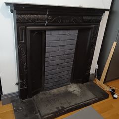 Cast iron fireplace