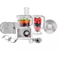 BOSCH MultiTalent8 MC812S734G Food Processor - Silver & White
