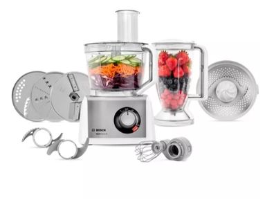 BOSCH MultiTalent8 MC812S734G Food Processor - Silver & White