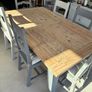 Reclaimed Pine Extendable Dining Table & 6 Chairs Image 3