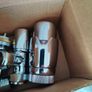 Chrome angled towel rad TRV Image 2