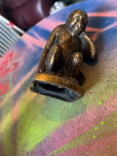 Very old brass monkey