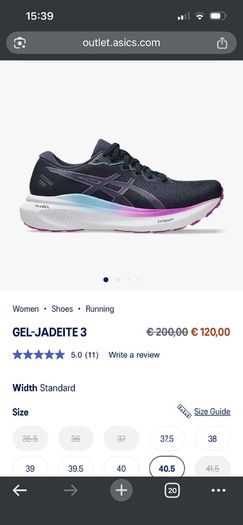 ASICS ladies pure gel FF BLAST + uk 5.5