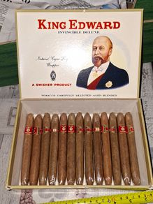 Vintage Box for 50 King Edward Invincible Deluxe with 13 Unopened Inside, Postage Available or collection