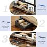 Electric Standing Desk with Drawers 120 x 60 cm, Stable Sit-Stand Desk with Memory Control Image 6