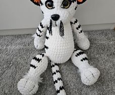 Handmade plush tiger