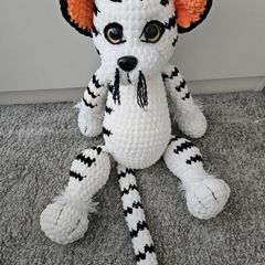 Handmade plush tiger