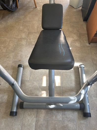 Bench, Rack, Bar, 50kg in plates