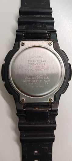 CASIO Watch Digital Telememo 30 World Time 3 Alarm Countdown Timer AEQ 100