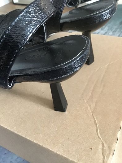 Black Strapy Heels Size 6/39