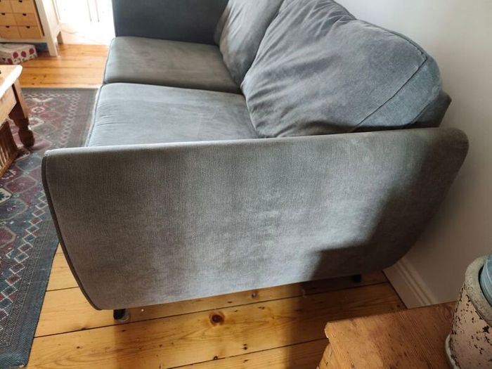Grey fabric sofa