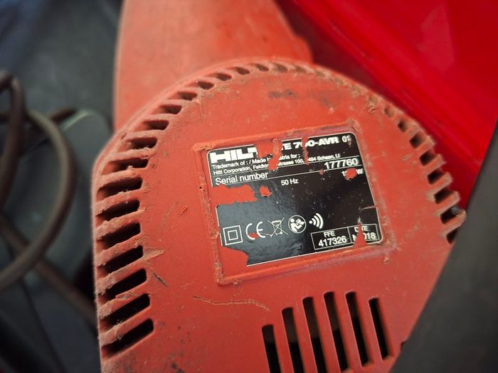 Hilti TE 700-AVR Sds Max Breaker 110v "Serviced"