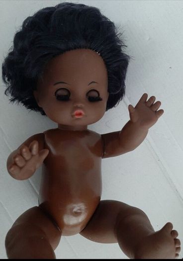 Large beautiful doll from 70's in original dress
