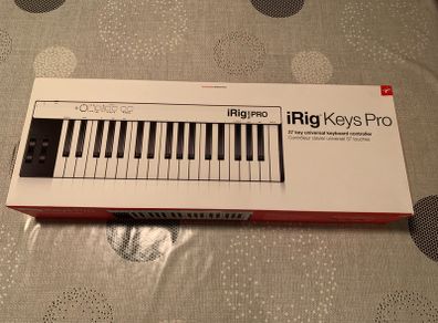 Includes iRig Keys Pro 37 Key Universal Keyboard Controller, iRigs PowerBridge Charger For iPhone/iPad With iRig Devices & iRig Keys Pro Travel Case