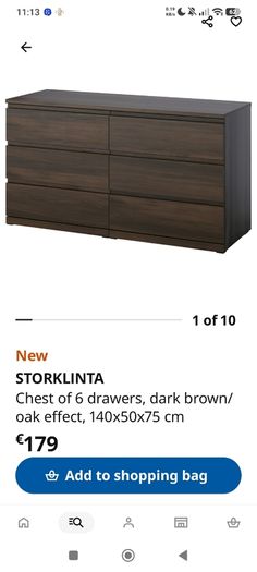 Ikea chest of 6 drawers