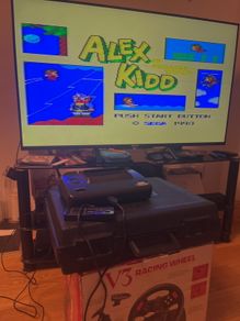 Sega Master System II with Controllers and 6 Games