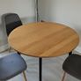 JYSK Round Dining Table - Oak & Black (Perfect Condition) Image 2