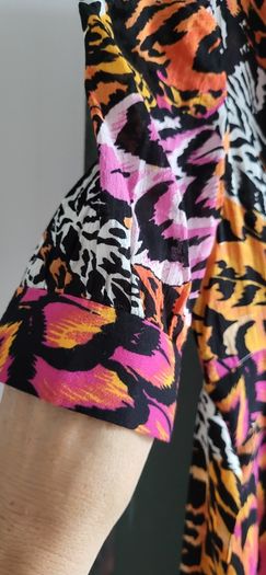 & other stories multi print slits dress Sz 34 (Fit6-8UK) - Bnwt Rrp 99
