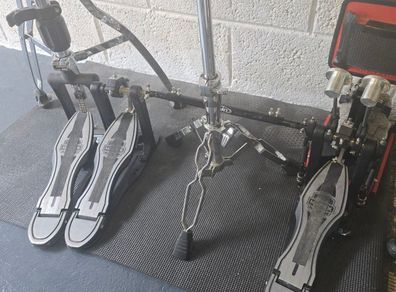 mapex falcon double pedal and hihat stand