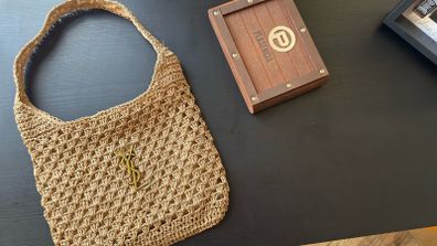 Luxury Woven Shoulder Bag - Camel