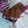 Brown double sided decorative fringe Image 2