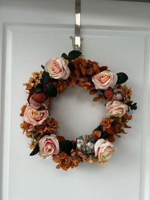 Handmade 40-inch Premium Autumn & Halloween Front Door Wreath from JensGems