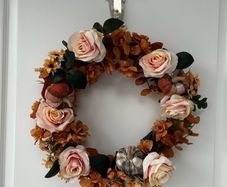 Handmade 40-inch Premium Autumn & Halloween Front Door Wreath from JensGems
