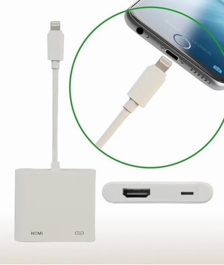 8 Pin to HDMI TV AV Adapter Cable for iPhone 11 12 7 6S Plus X XS MAX 5 SE iPad