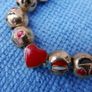 18k Gold Plated Emoji Charms on Silver Tone Bracelet Image 5