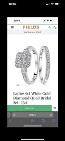 engagement wedding ring set